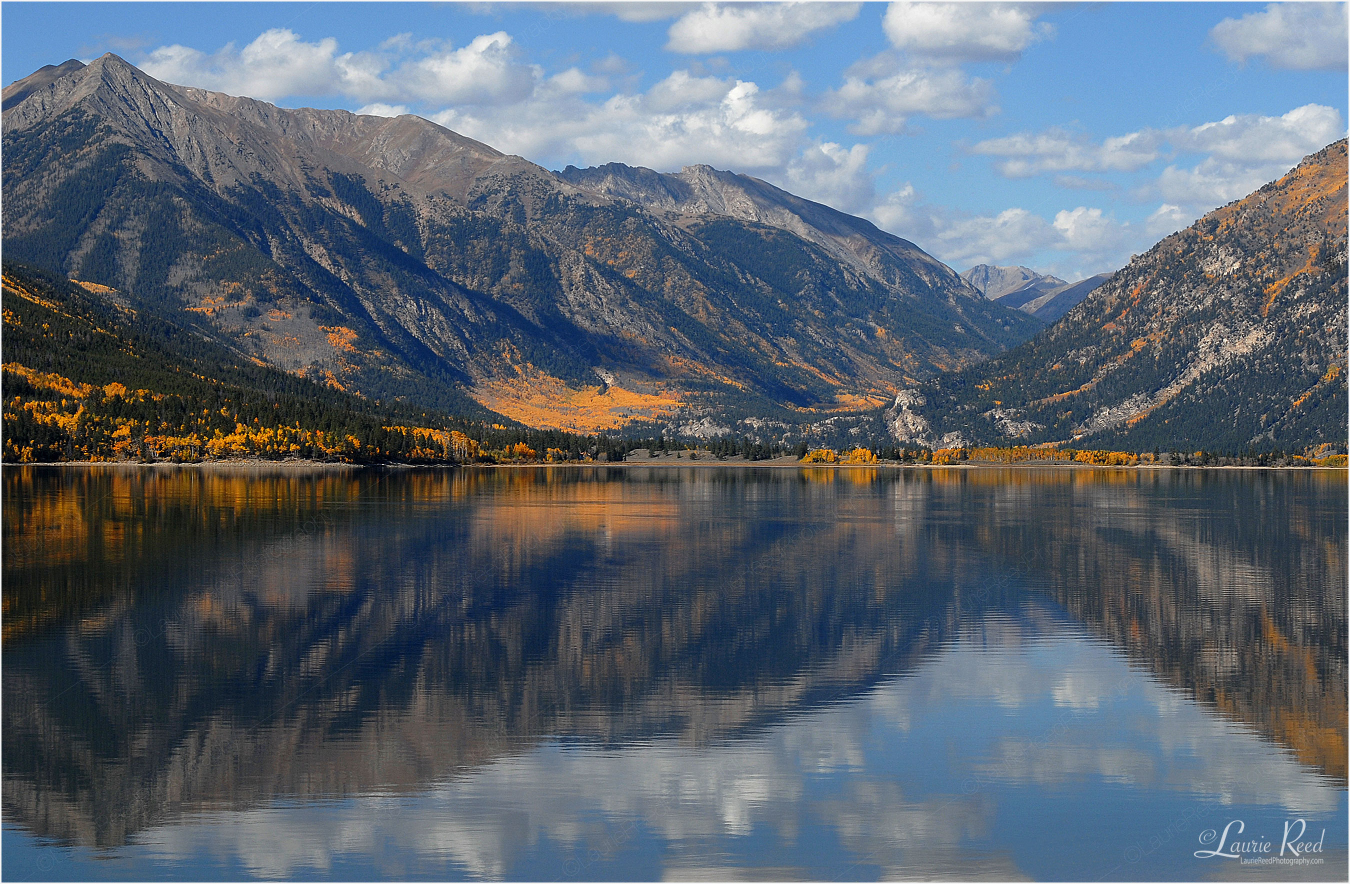 Twin Lakes Reflection - © Laurie Reed Photography