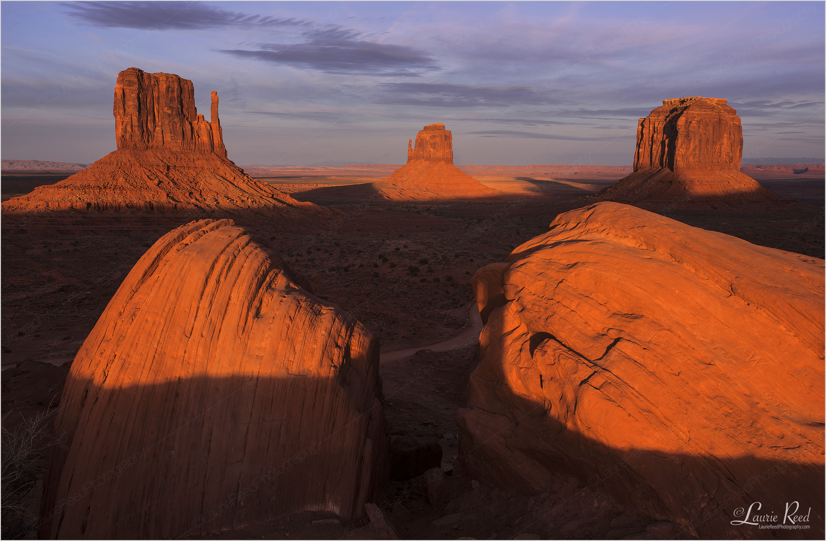 Monument Valley Sunset © Laurie Reed Photography