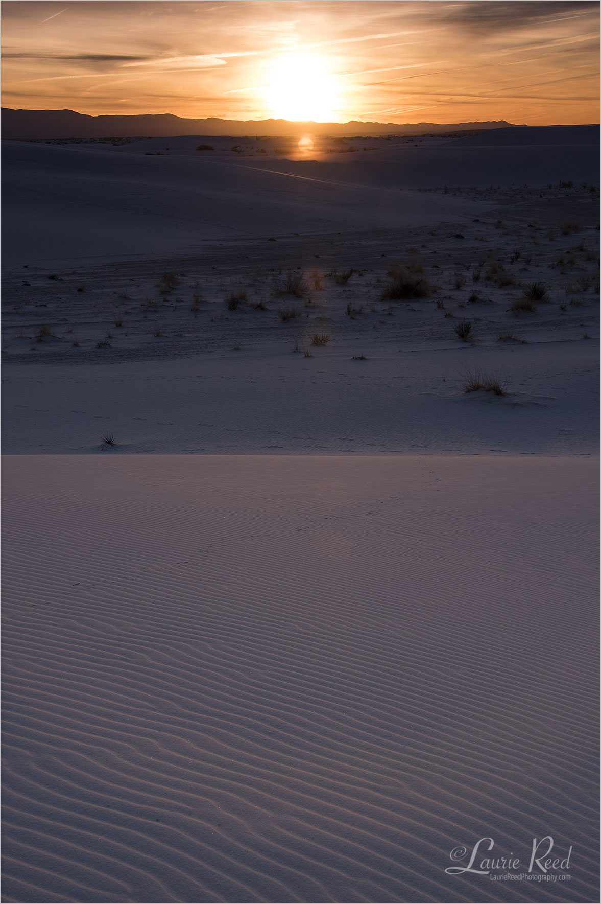 White Sands Sunrise - © Laurie Reed Photography